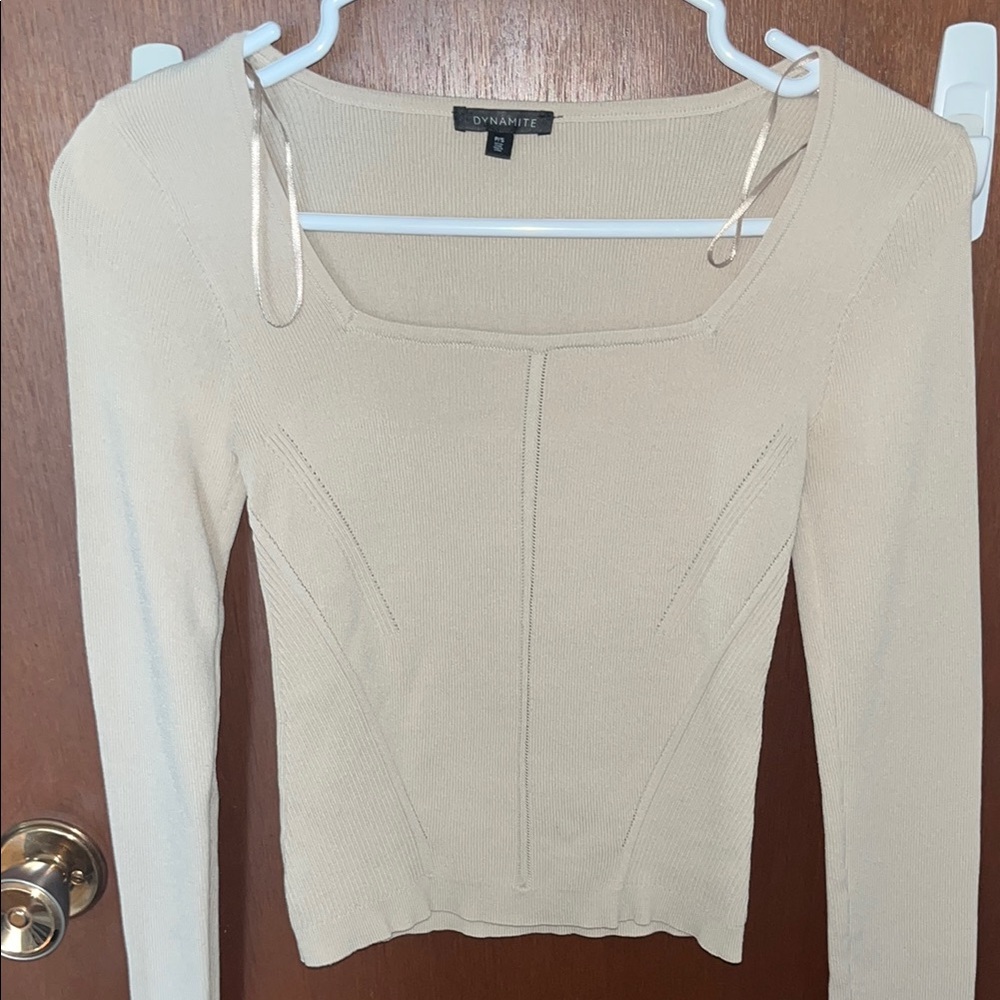 Dynamite Women's Cream Top